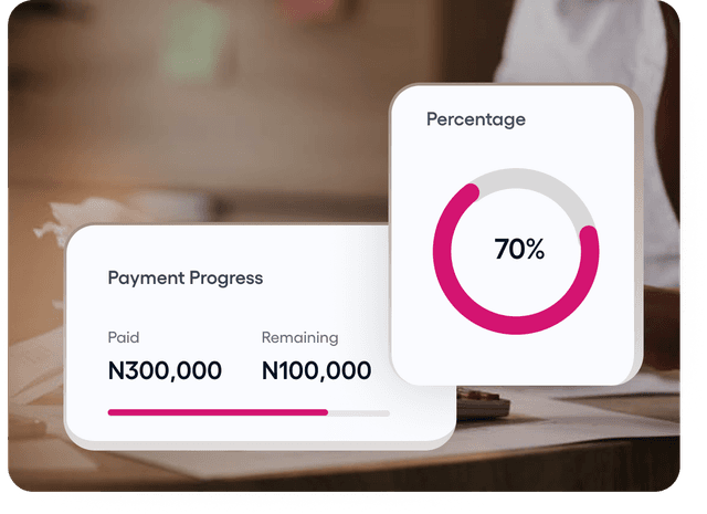 Debt management progress indicator
